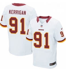 Mens Nike Washington Redskins 91 Ryan Kerrigan Elite White NFL Jersey