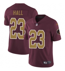 Nike Redskins #23 DeAngelo Hall Burgundy Red Alternate Mens Stitched NFL Vapor Untouchable Limited Jersey