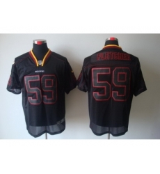 Nike Washington Redskins 59 London Fletcher Black Elite Lights Out NFL Jersey