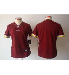 Women Nike Washington Redskins Blank Red Color(Women Limited Jerseys)