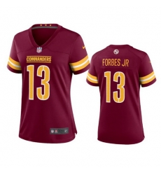 Women Washington Commanders 13 Emmanuel Forbes 2022 Burgundy Vapor Untouchable Stitched Jersey