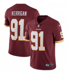 Youth Nike Washington Redskins 91 Ryan Kerrigan Burgundy Red Team Color Vapor Untouchable Limited Player NFL Jersey