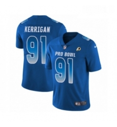 Youth Nike Washington Redskins 91 Ryan Kerrigan Limited Royal Blue NFC 2019 Pro Bowl NFL Jersey