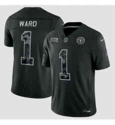 Men Tennessee Titans  1 Cameron Ward Black F U S E  2026 Salute to Service Limited Stitched Football Jersey