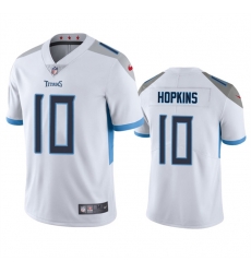 Men Tennessee Titans 10 DeAndre Hopkins White Vapor Untouchable Stitched Jersey