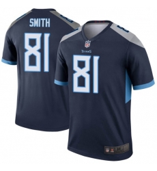 Men Tennessee Titans 81 Jonnu Smith Legend Navy Vapor Limited Jersey