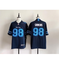 Men Tennessee Titans  98 Jeffery Simmons Navy 2026  Music City  Rivalries Collection Limited Stitched Football Jersey