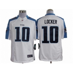 Nike Tennessee Titans 10 Jake Locker White Limited NFL Jersey