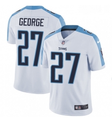 Youth Nike Tennessee Titans 27 Eddie George Elite White NFL Jersey