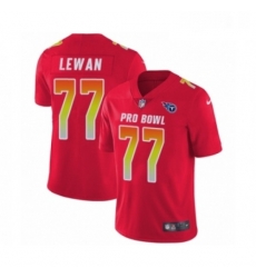 Youth Nike Tennessee Titans 77 Taylor Lewan Limited Red AFC 2019 Pro Bowl NFL Jersey