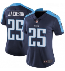 Womens Nike Tennessee Titans 25 Adoree Jackson Navy Blue Alternate Vapor Untouchable Limited Player NFL Jersey