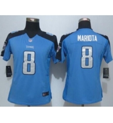 nike women nfl jerseys tennessee titans 8 mariota blue[nike limited][mariota]