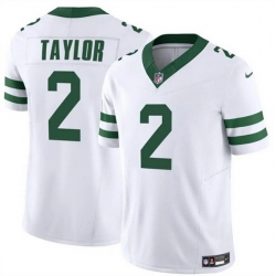 Men New York Jets 2 Tyrod Taylor White 2024 F U S E  Vapor Untouchable Limited Stitched Jersey