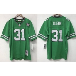 Men New York Jets 31 Aaron Glenn Green 1994 Throwback Stitched Jersey