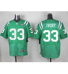 Nike Jets #33 Chris Ivory Green Mens Stitched NFL Elite Rush Jersey