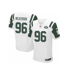 Nike New York Jets 96 Muhammad Wilkerson White Elite NFL Jersey