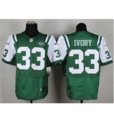 Nike new york jets 33 Chris Ivory Green Elite NFL Jersey