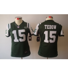 Nike Womens New York Jets #15 Tebow Green Color[NIKE LIMITED Jersey]