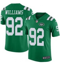 Nike Jets 92 Leonard Williams Green Youth Color Rush Limited Jersey