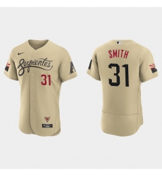 Arizona Diamondbacks 31 Caleb Smith Men Nike 2021 City Connect Authentic MLB Jersey Gold