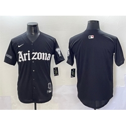 Men Arizona Diamondbacks Blank Black  27Gothic Desert Fang Edition 27 Vapor Premier Limited Stitched Baseball Jersey