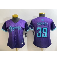 Women Arizona Diamondbacks 39 Corbin Burnes Purple 2025 City Connect Limited Stitched Baseball Jersey