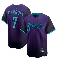 Youth Arizona Diamondbacks 7 Corbin Carroll Purple 2025 City Connect Limited Stitched Baseball Jersey Youth Arizona Diamondbacks 7 Corbin Carroll Purple 2025 City Connect Limited Stitched Baseball Jersey