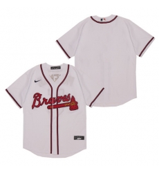 Braves Blank White 2020 Nike Cool Base Jersey