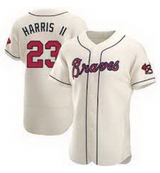 Men's Atlanta Braves Michael Harris II Cream Alternate Jersey