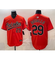 Men Baltimore Orioles 29 Samuel Basallo Orange 2025 Limited Stitched Baseball Jersey