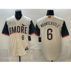 Men Baltimore Orioles  6 Ryan Mountcastle Natural 2026 City Connect Stadium Stitched Baseball Jersey