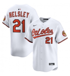 Men Baltimore Orioles Nike Home Limited Jersey White Helsley Ryan 21