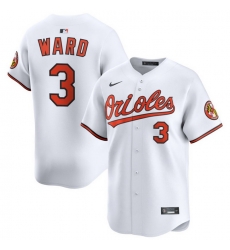 Men Baltimore Orioles Nike Home Limited Jersey White Ward Taylor 3 Men Baltimore Orioles Nike Home Limited Jersey White Ward Taylor 3