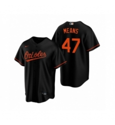 Youth Baltimore Orioles #22 John Means Nike Black Replica Alternate Jersey