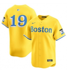 Men Boston Red Sox 19 Roman Anthony Gold City Connect Stitched Baseball Jersey