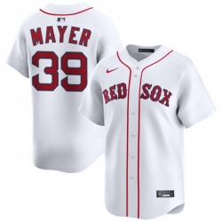 Men Boston Red Sox 39 Marcelo Mayer White 2025 Home Limited Stitched Baseball Jersey