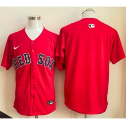 Men Boston Red Sox Blank Red Limited Stitched Baseball Jersey