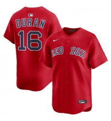 Men Boston Red Sox Nike Home Limited Jersey Red Duran Jarren 16