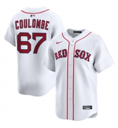 Men Boston Red Sox Nike Home Limited Jersey White Coulombe Danny 67