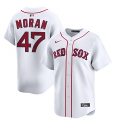 Men Boston Red Sox Nike Home Limited Jersey White Moran Jovani 47
