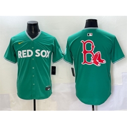 Men Boston Red Sox Team Big Logo Green 2025 City Connect Limited Stitched Baseball Jersey