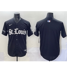 Men St  Louis Cardinals Blank Black  27Gothic Legacy Edition 27 Vapor Premier Limited Stitched Baseball Jersey