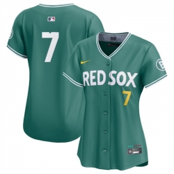 Women Boston Red Sox 7 Masataka Yoshida Green 2025 City Connect Limited Stitched Baseball Jersey