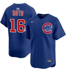 Men Chicago Cubs 16 Matthew Boyd Royal Limited Stitched Baseball Jersey Men Chicago Cubs 16 Matthew Boyd Royal Limited Stitched Baseball Jersey