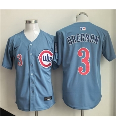 Men Chicago Cubs  3 Alex Bregman Blue 2026 Limited Stitched Baseball Jersey