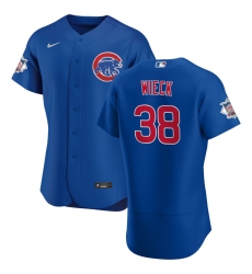 Men Chicago Cubs 38 Brad Wieck Men Nike Royal Alternate 2020 Flex Base Player Jersey