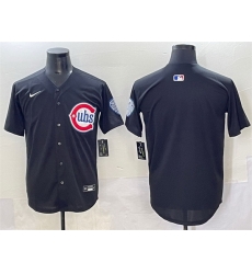 Men Chicago Cubs Blank Black Limited Stitched Baseball Jersey Men Chicago Cubs Blank Black Limited Stitched Baseball Jersey