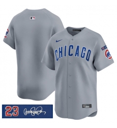 Men Chicago Cubs Blank Gray 27Ryne Sandberg Tribute 27 Vapor Limited V3 Stitched Baseball Jersey Men Chicago Cubs Blank Gray 27Ryne Sandberg Tribute 27 Vapor Limited V3 Stitched Baseball Jersey