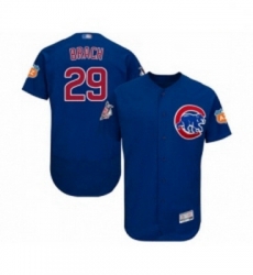 Mens Chicago Cubs 29 Brad Brach Royal Blue Alternate Flex Base Authentic Collection Baseball Jersey