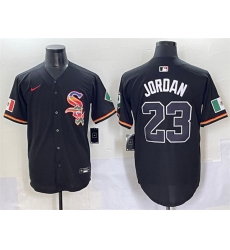 Men Chicago White Sox 23 Michael Jordan Black Mexico Limited Stitched Baseball Jersey